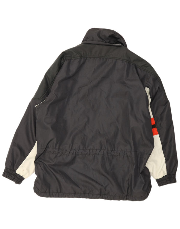 Think Pink Herren-Skijacke mit Kapuze, reguläre Passform, IT 54 2XL, Schwarz, Farbblock