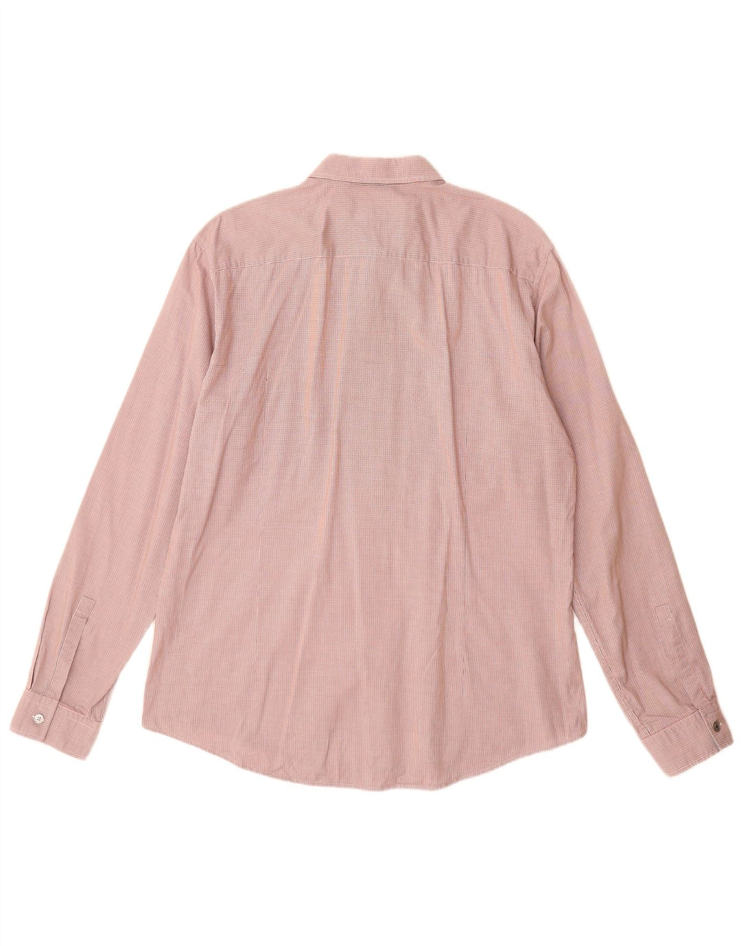 Hugo Boss Herren kariertes Slim-Fit-Hemd, groß, orangefarbene Hahnentritt-Baumwolle