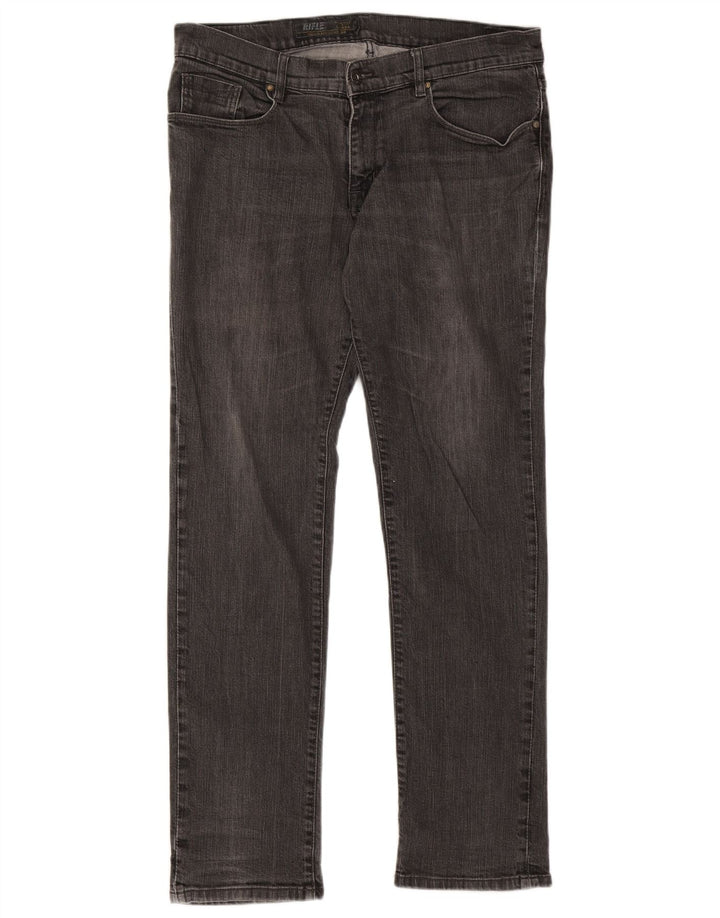 Rifle Herren Slim Jeans IT 52 XL W38 L33 Graue Baumwolle