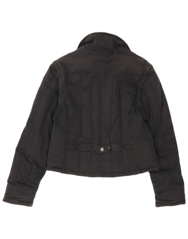 Levi's Damen Crop Utility Jacke UK 16 Large Schwarz