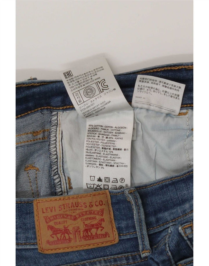 Levi's Damen 710 Super Skinny Jeans W29 L30 Blau
