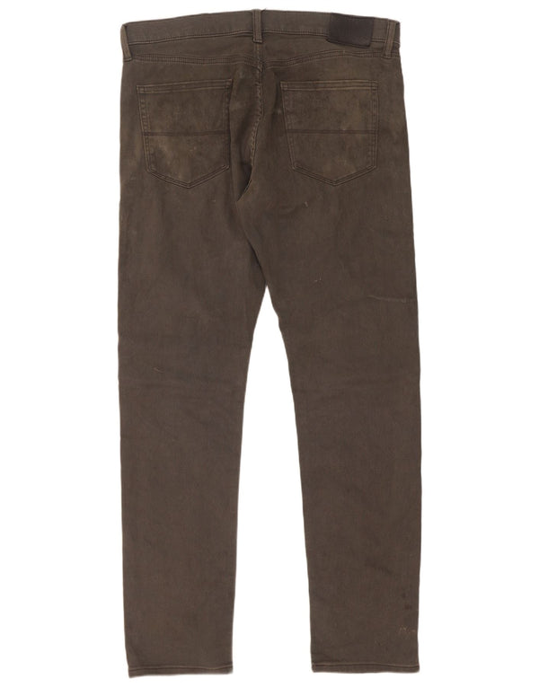Marks & Spencer Herren Slim Jeans W34 L33 Graue Baumwolle