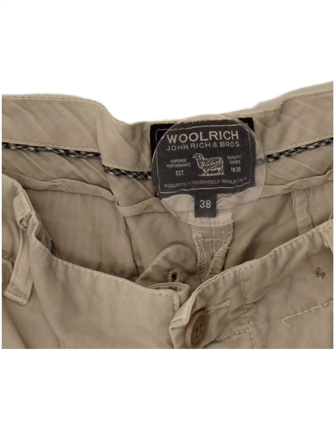 WOOLRICH Herren Chino-Shorts W38 XL Beige