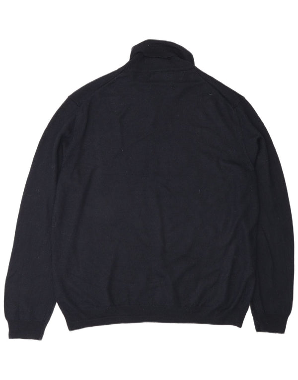 Marks & Spencer Herren-Pullover mit Rollkragen, 2XL, Marineblau, Acryl