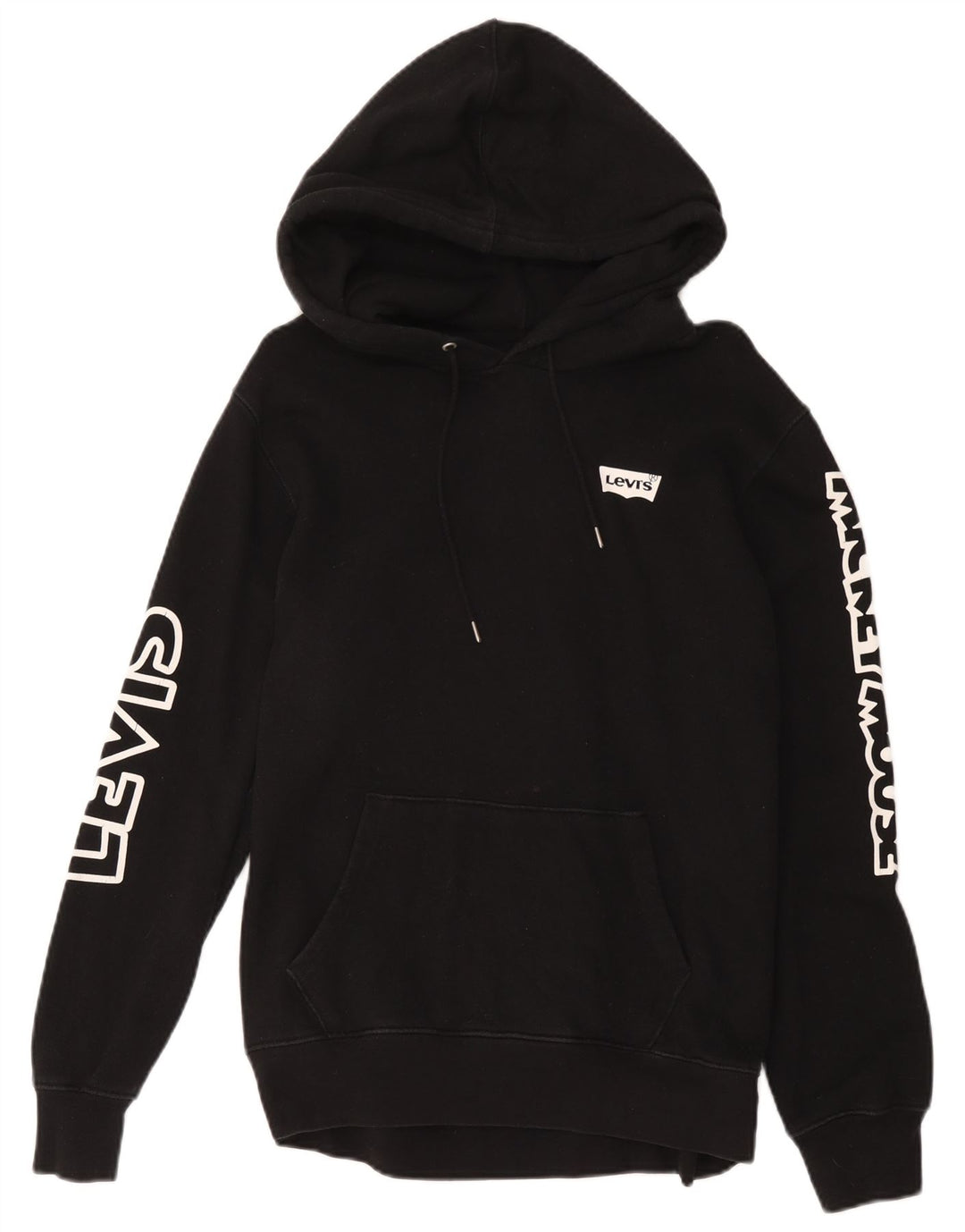 Levi's Herren-Kapuzenpullover mit Mickey-Mouse-Grafik, groß, aus schwarzer Baumwolle