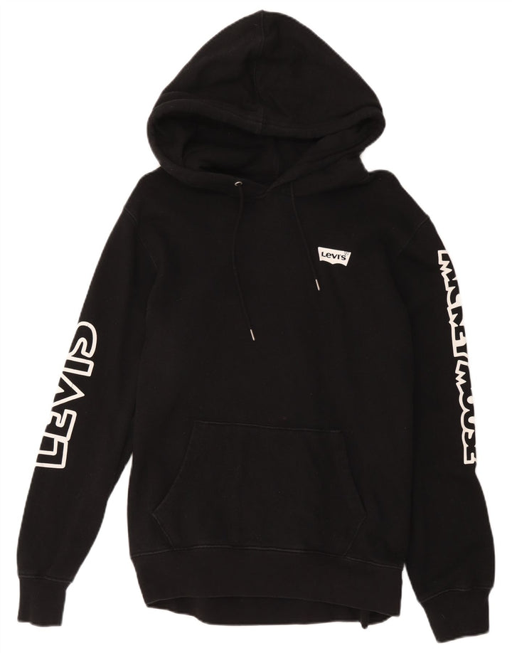 Levi's Herren-Kapuzenpullover mit Mickey-Mouse-Grafik, groß, aus schwarzer Baumwolle