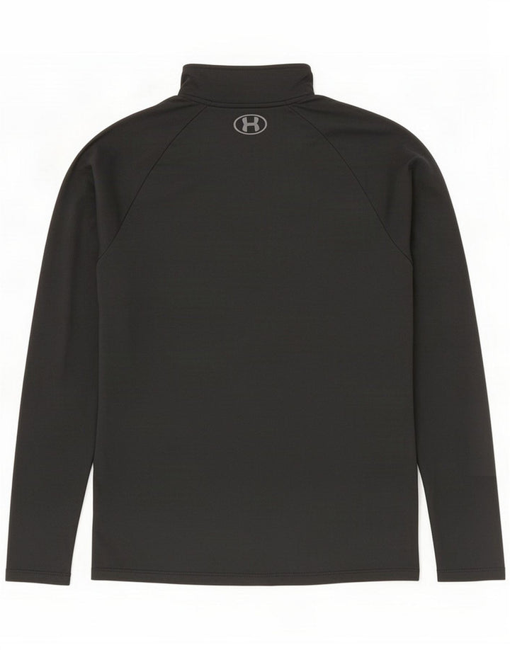 Under Armour Herren-Pullover-Trainingsanzugoberteil mit Reißverschluss, mittelschwarz, Polyester