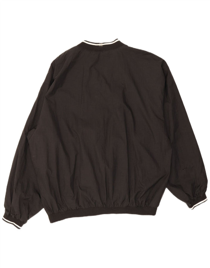 Reebok Herren Pullover Trainingsanzug Top XL Schwarz Nylon