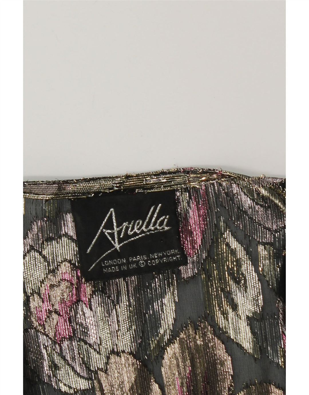 ARELLA Damen Crop Cardigan Top UK 16 Großes mehrfarbiges Blumenmuster