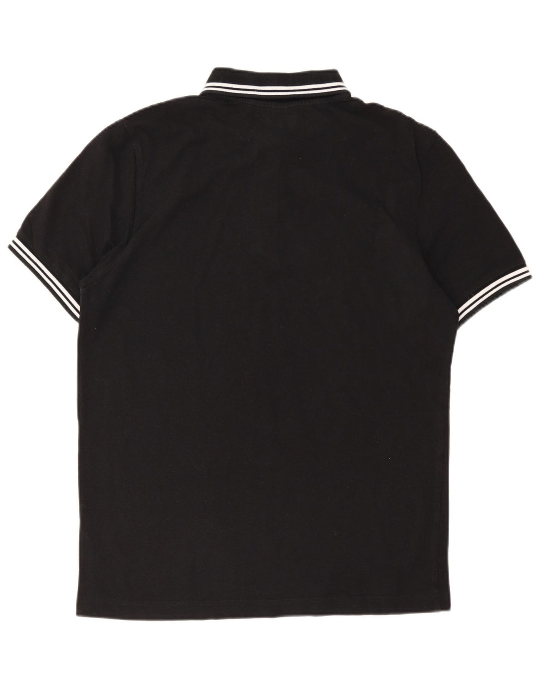 Kappa Herren-Poloshirt, groß, schwarz gestreift