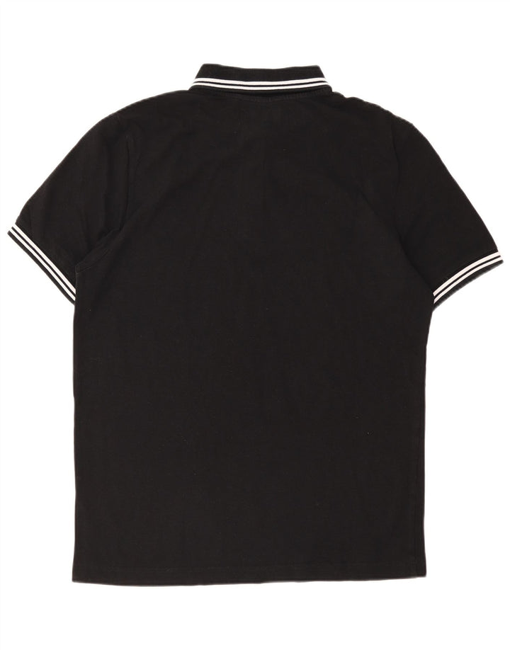 Kappa Herren-Poloshirt, groß, schwarz gestreift