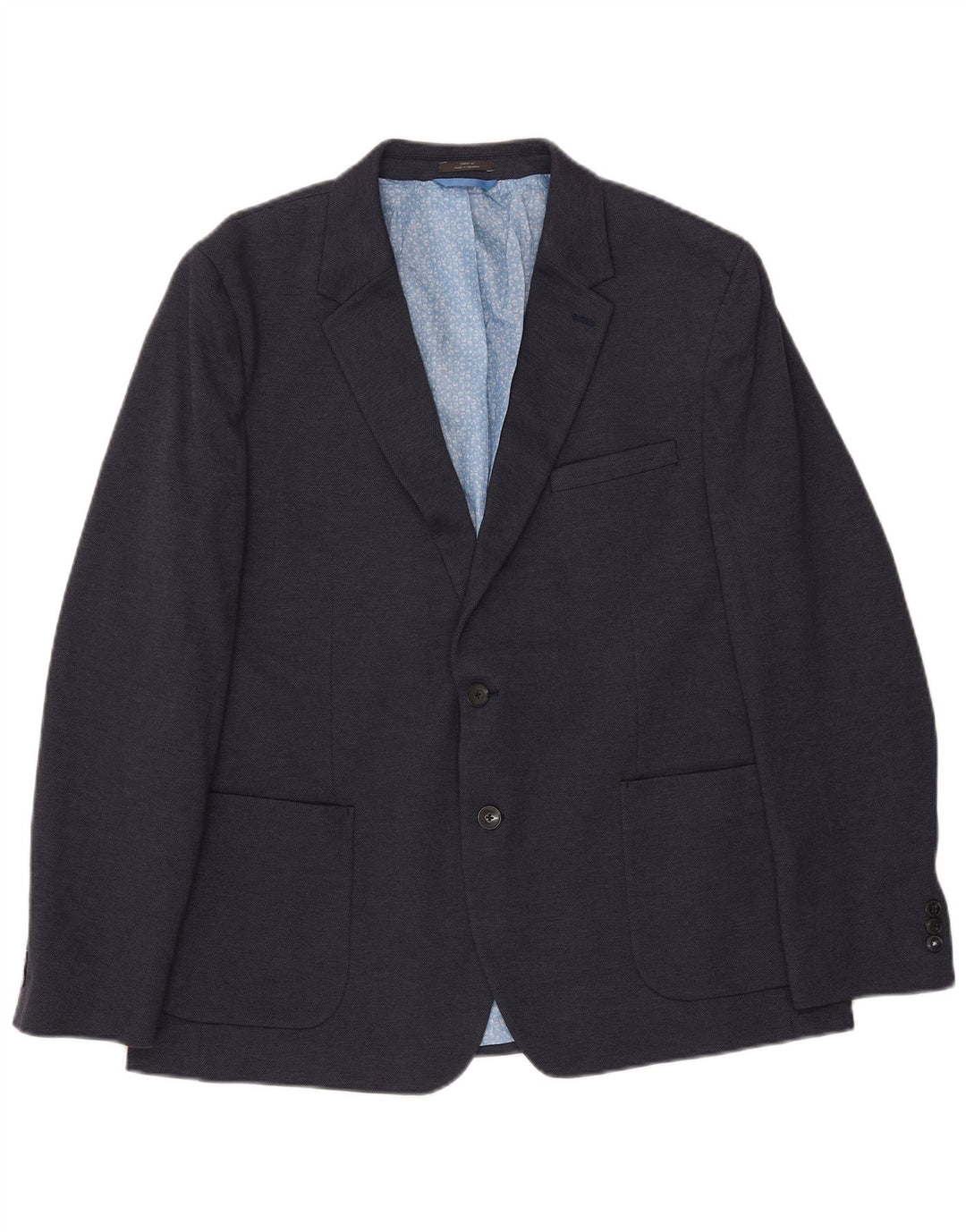 MARKS & SPENCER Herren-Blazer mit 2 Knöpfen, schmale Passform, UK 46, XL, Marineblau