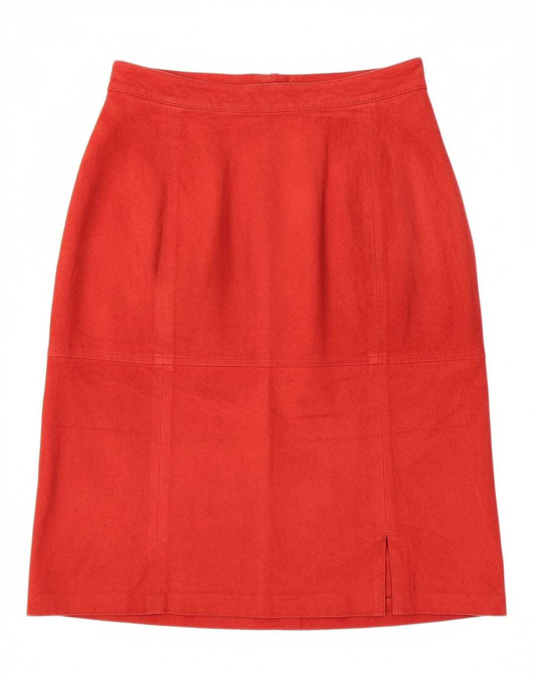 EMME Womens Suede Skirt W24 XS  Red Leather