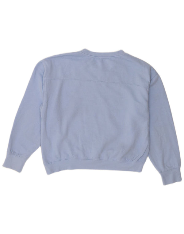Übergroßer Sweatshirt-Pullover für Damen von Zara, Gr. 10, Größe S, blau, Polyester