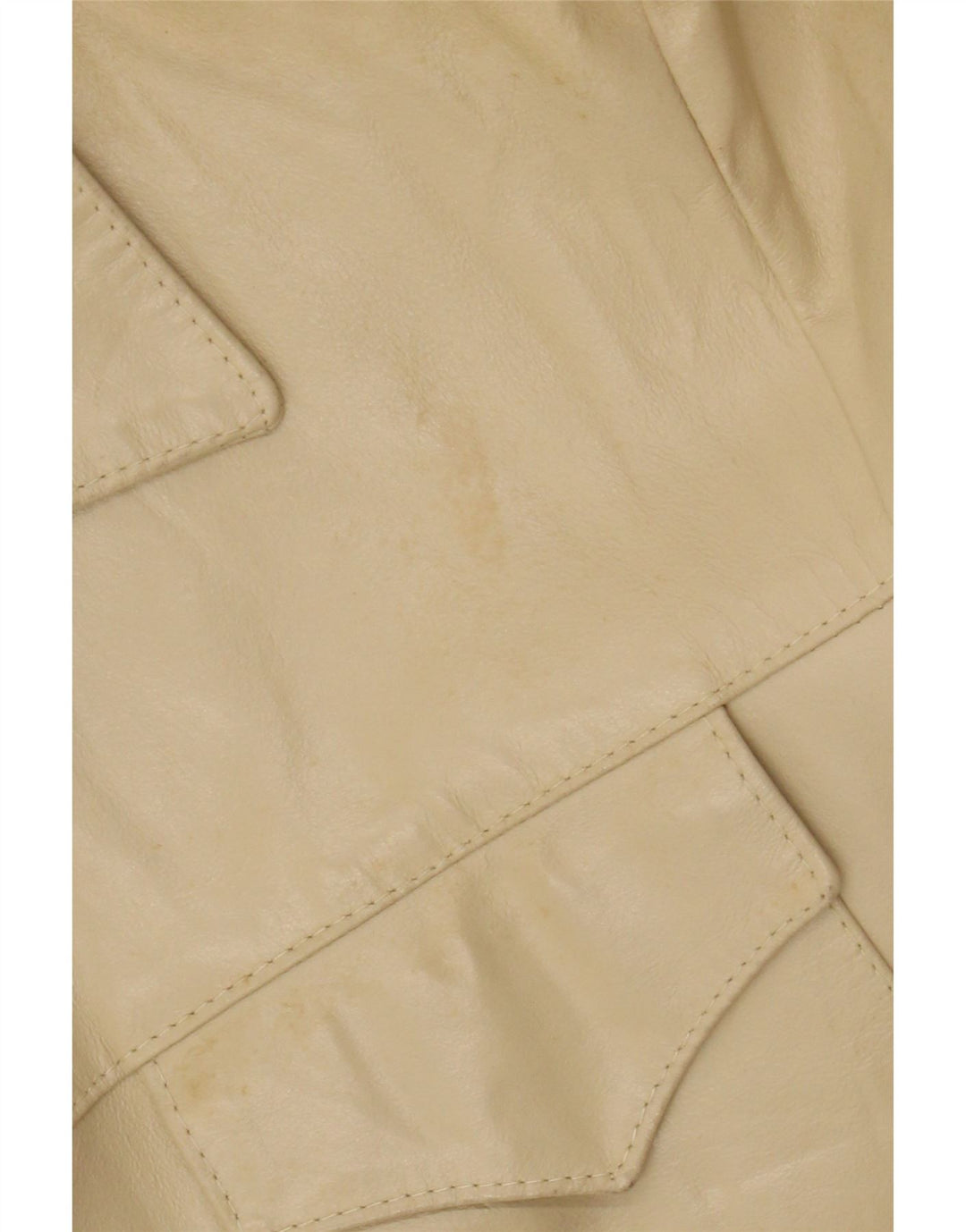 Bayside Herren-Lederjacke, UK 40, großes beiges Leder