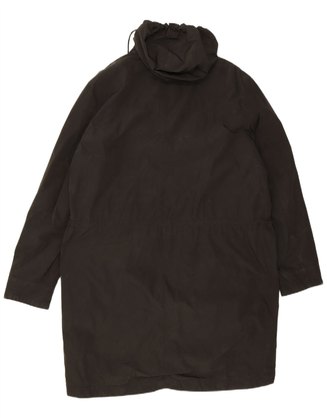 Calvin Klein Herren Kapuzen-Windbreaker-Mantel IT 54 2XL Schwarz Polyester