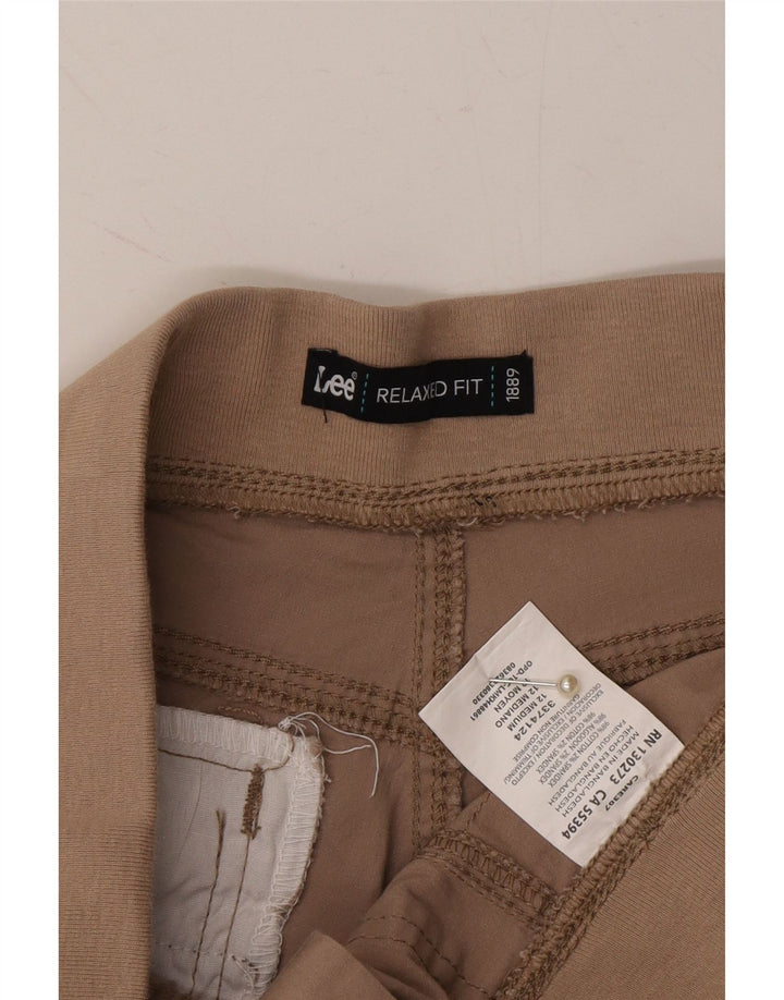 LEE Womens Cargo Bermuda Shorts US 12 Large W32 Brown Cotton Vintage Lee and Second-Hand Lee from Messina Hembry 