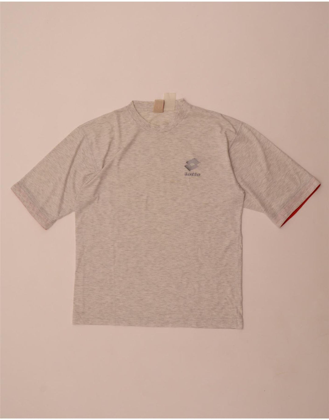 Lotto Herren Grafik-T-Shirt-Oberteil Mittelgrau meliert