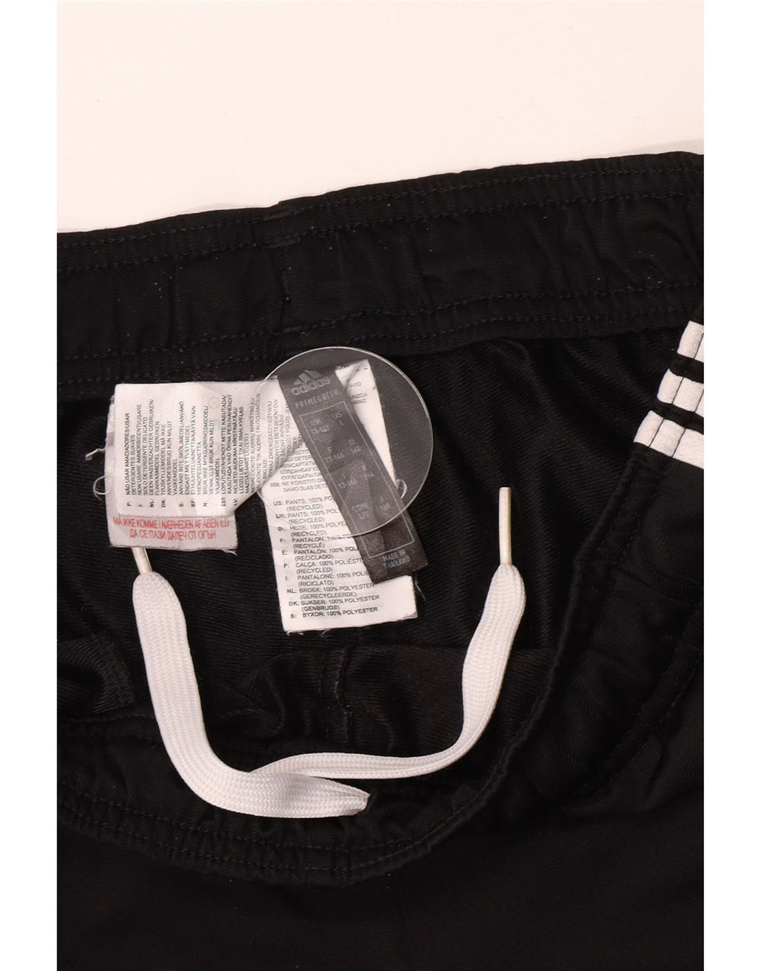 Adidas Jungen-Trainingshose, Jogginghose, 13–14 Jahre, schwarzes Polyester