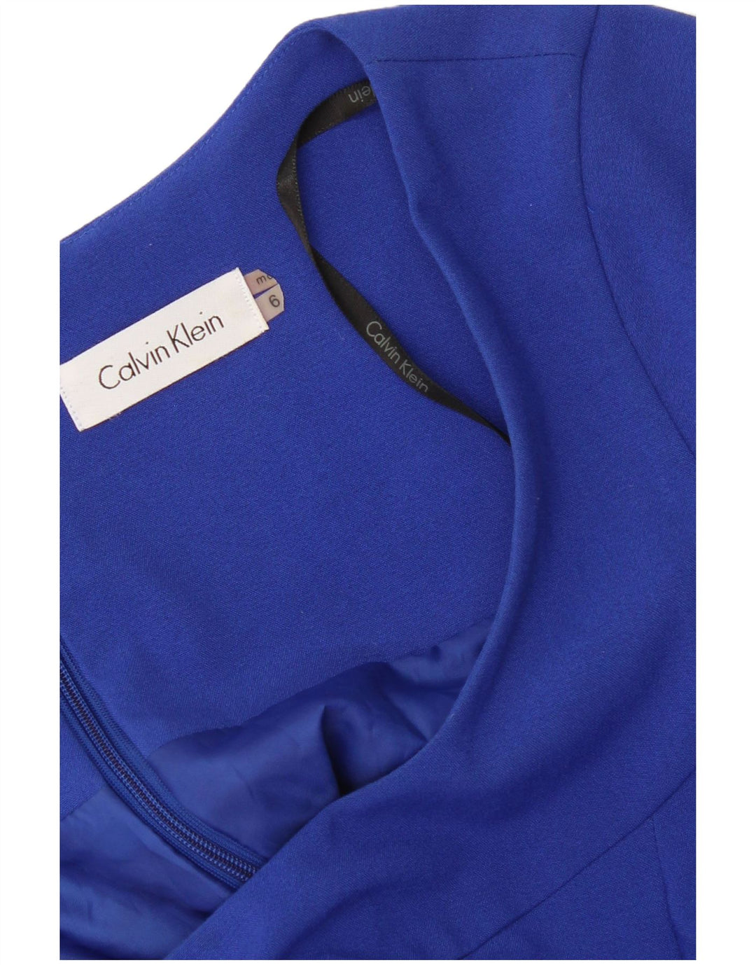 Calvin Klein Damen A-Linien-Kleid US 6 Mittelblau