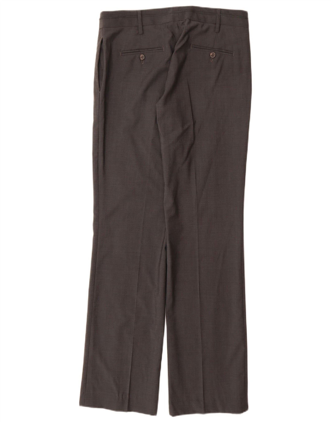 MASSIMO DUTTI Gerade Damen-Anzughose EU 38 Small W28 L33 Graue Wolle