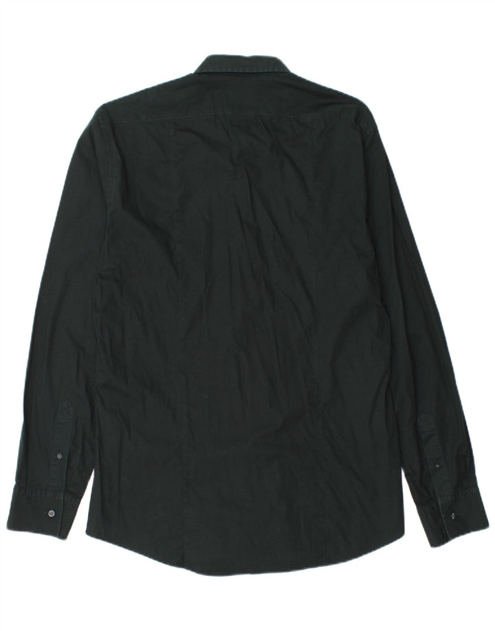 Calvin Klein Herren Slim Fit Hemd Large Grün
