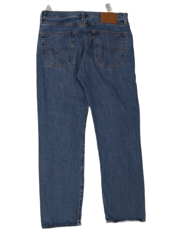 Levi's Herren 551 Straight Jeans W33 L32 Blaue Baumwolle