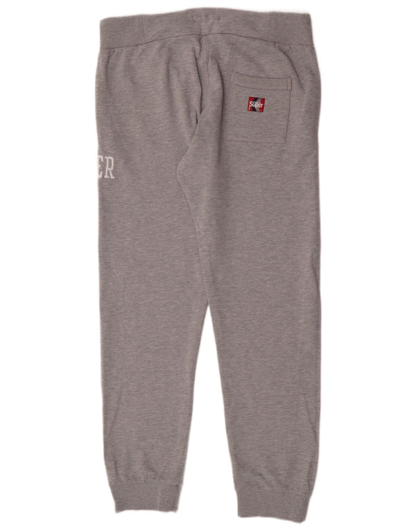 Superdry Mens Graphic Tracksuit Trousers Joggers Large  Grey Cotton
