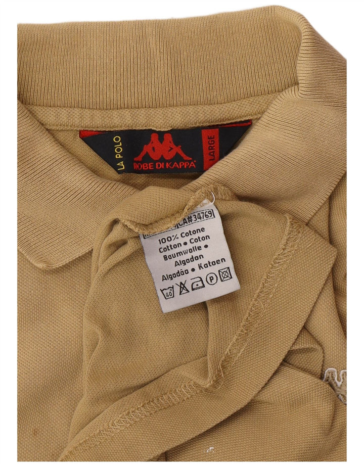 KAPPA Herren Poloshirt Large Beige Baumwolle
