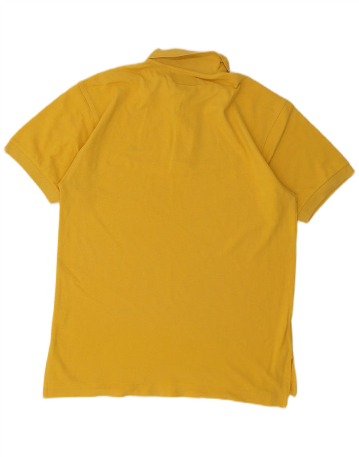 Charro Herren-Poloshirt, groß, gelbe Baumwolle