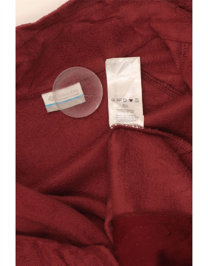 COLUMBIA Damen Fleecejacke UK 18 XL Burgunderrot Polyester