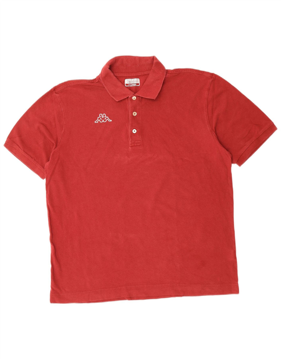 KAPPA Herren Poloshirt XL Rot Baumwolle
