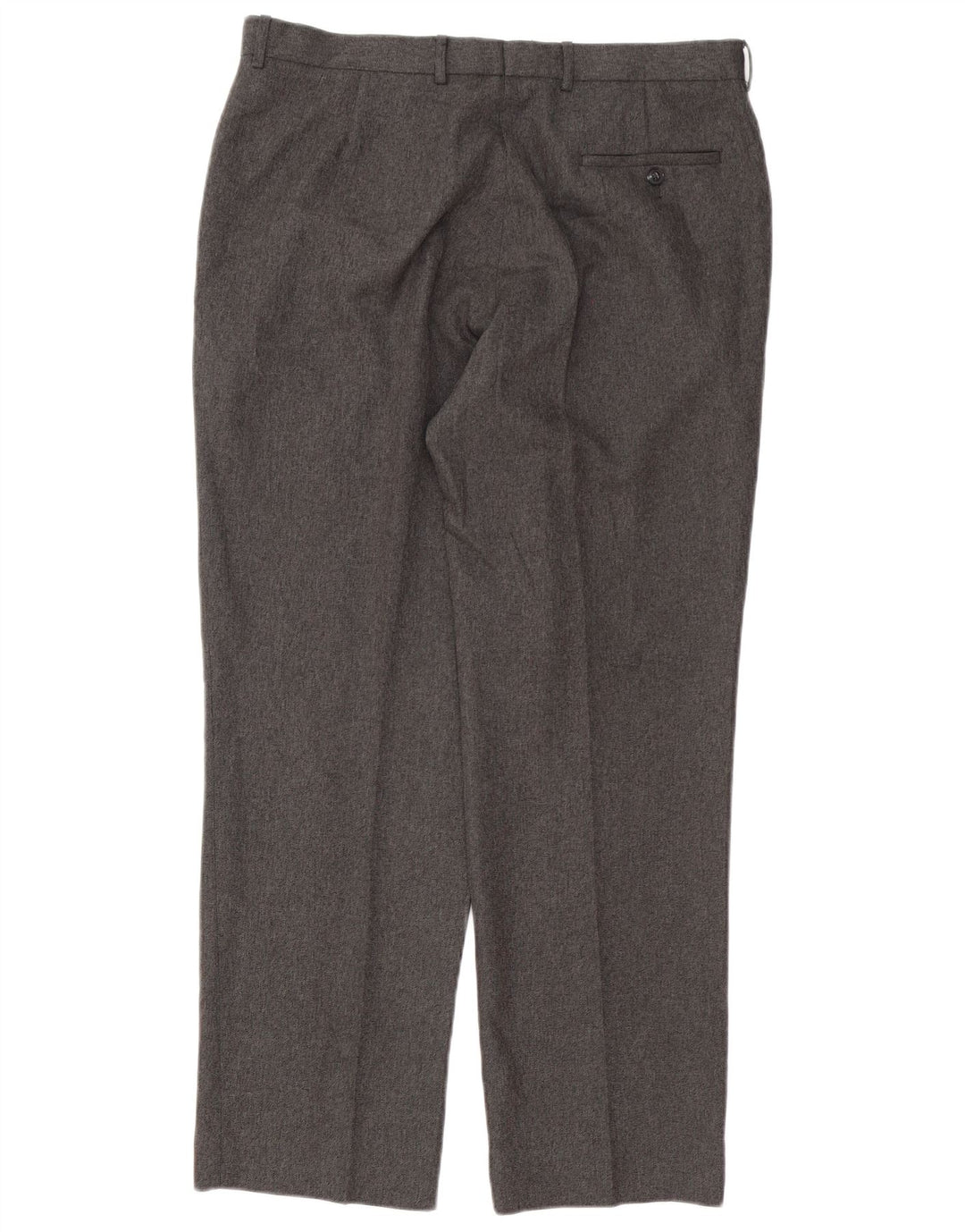 Gerade Herren-Anzughose von Marks & Spencer, W36, L31, grau, Polyester