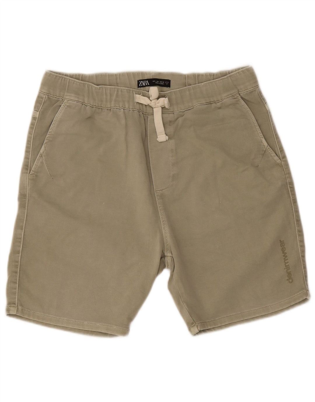 Zara Herren Chino-Shorts, Größe L, W32, Khaki