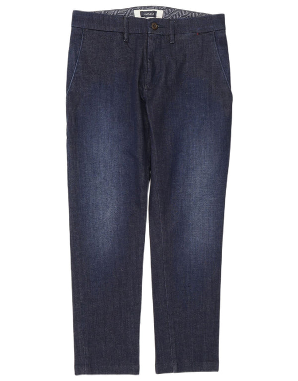 SIVIGLIA Damen Chinohose UK 16 Large W30 L28 Marineblaue Baumwolle