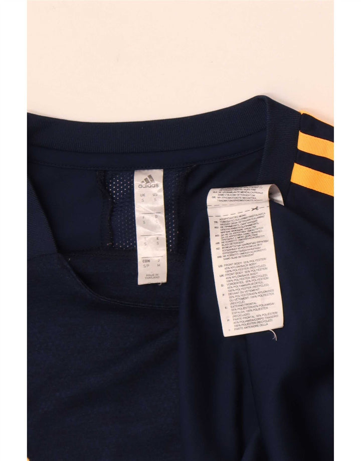 Adidas Herren Climalite T-Shirt Top Small Marineblau Polyester