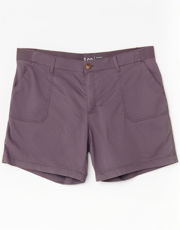 Lee Damen-Bermudashorts mit mittlerer Leibhöhe und regulärer Passform, US 20, 3XL, W40, graue Baumwolle
