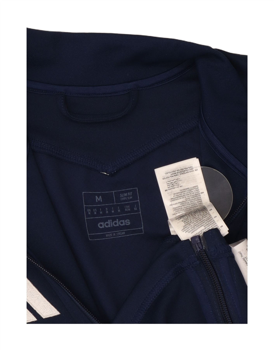 Adidas Herren Aeroready Slim Fit Trainingsanzug Top Jacke Mittel Marineblau