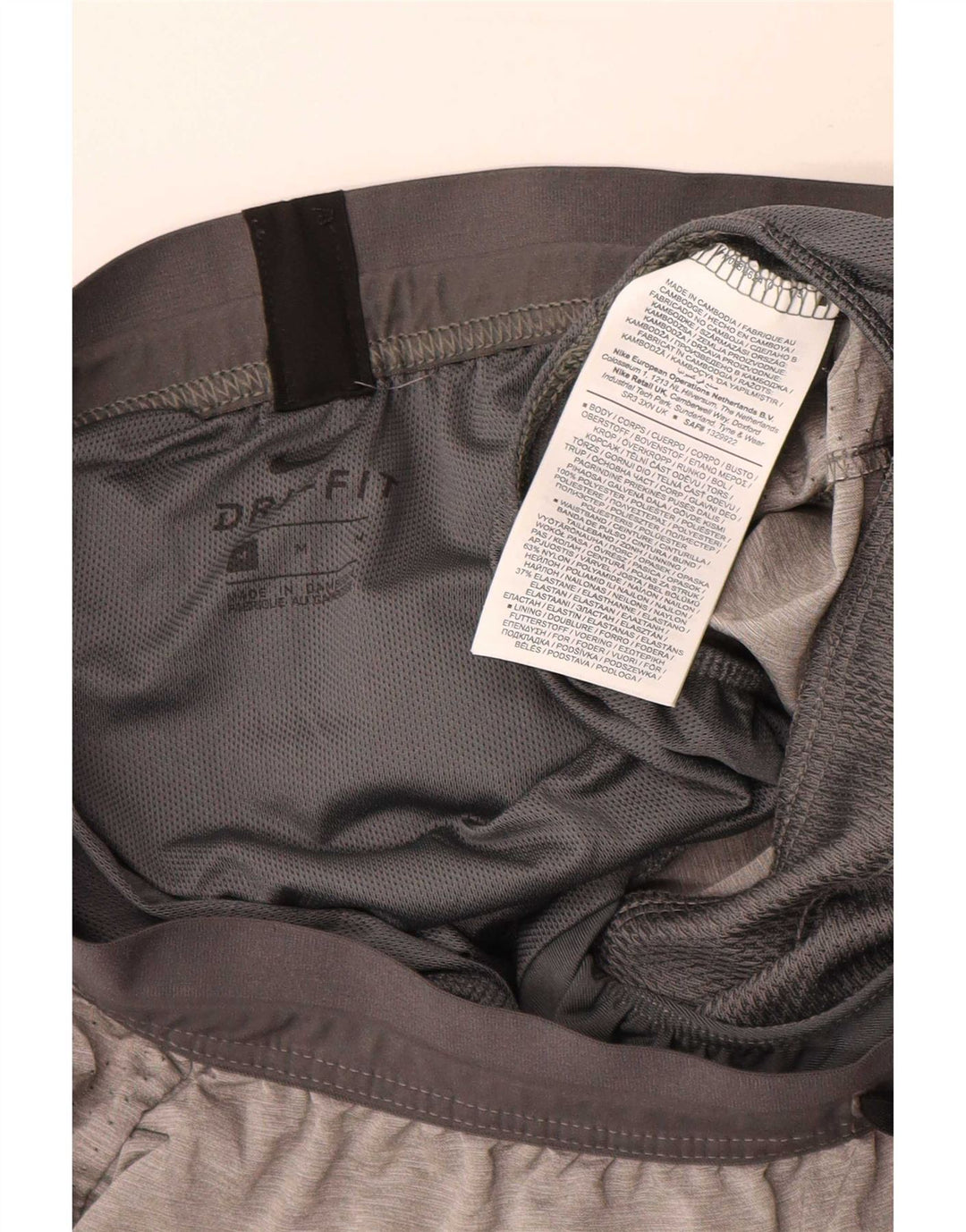 Nike Herren Dri Fit Sportshorts Mittelgraues Polyester