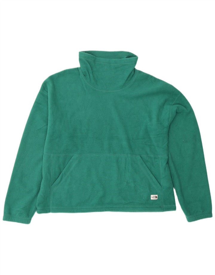 THE NORTH FACE Damen Fleecepullover UK 14 Mittelgrünes Polyester