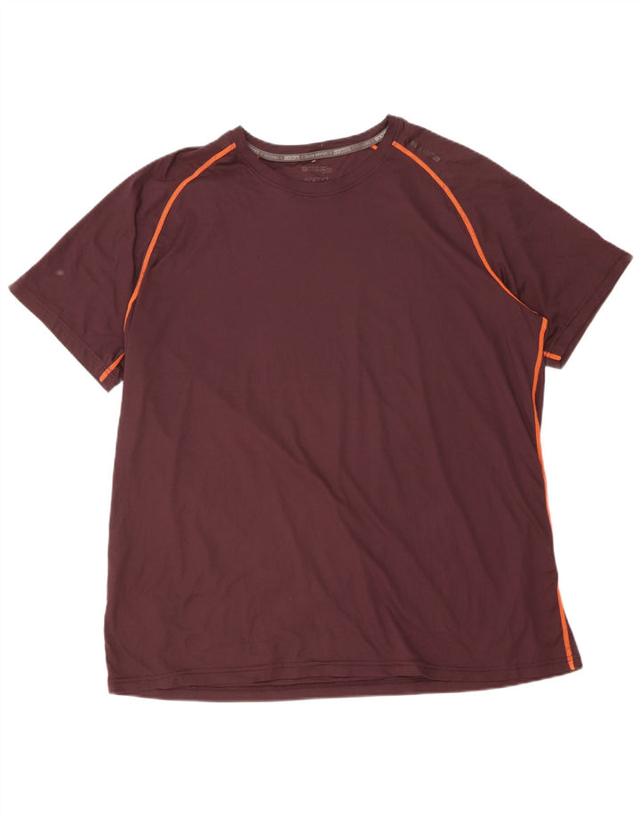Mountain Warehouse Herren-T-Shirt-Oberteil XL, kastanienbraunes Polyester