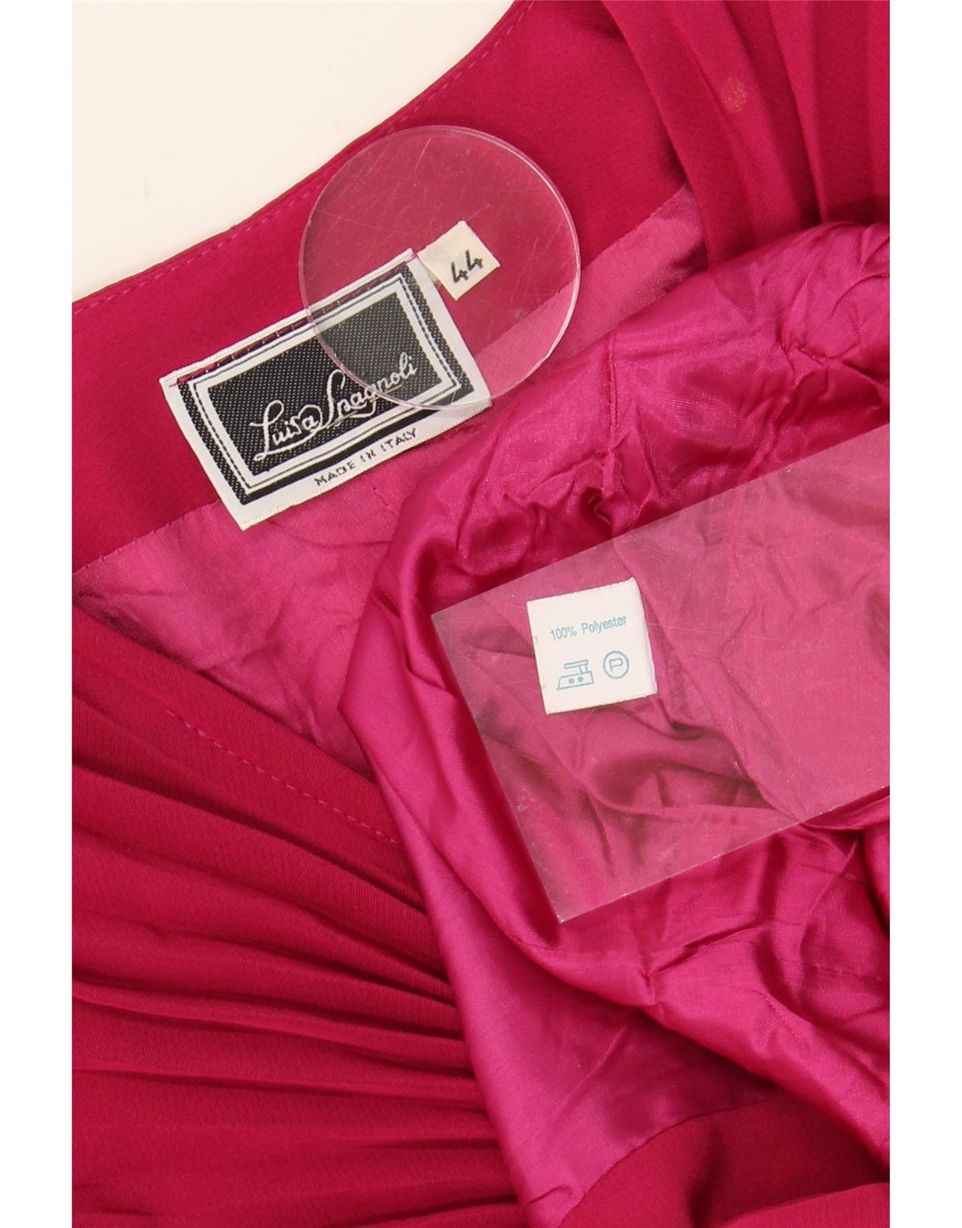 LUISA SPAGNOLI Womens Biker Jacket IT 44 Medium Pink Polyester Vintage Luisa Spagnoli and Second-Hand Luisa Spagnoli from Messina Hembry 