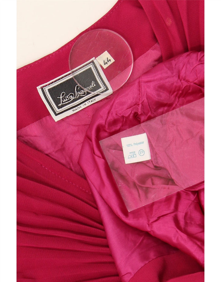 LUISA SPAGNOLI Womens Biker Jacket IT 44 Medium Pink Polyester Vintage Luisa Spagnoli and Second-Hand Luisa Spagnoli from Messina Hembry 