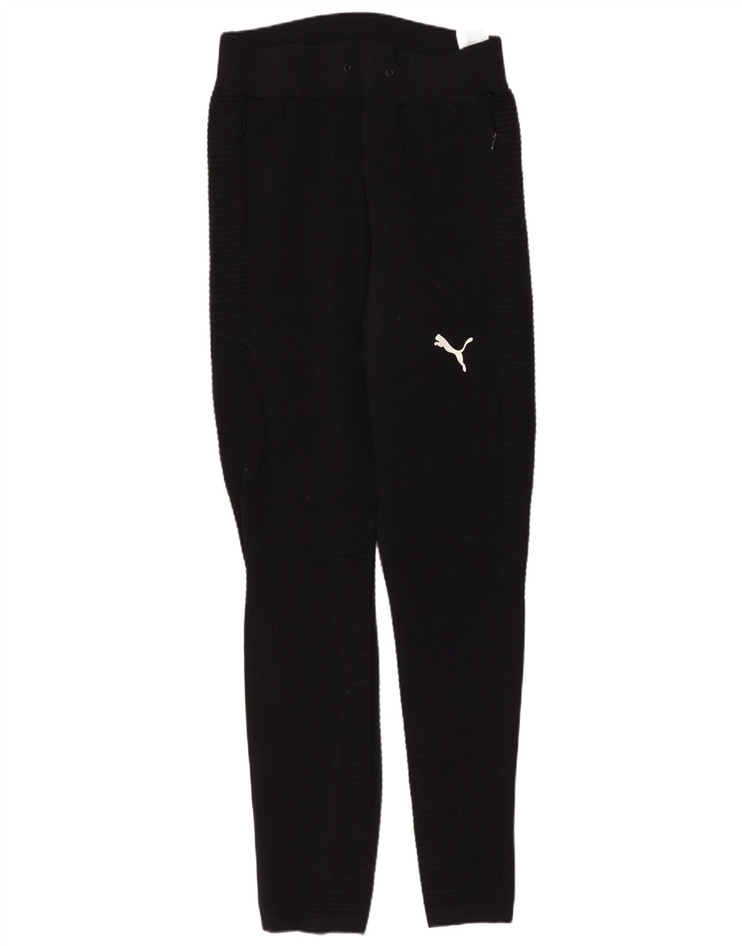 Puma Herren-Trainingshose, klein, schwarzes Nylon