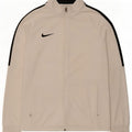 Nike Herren-Dri-Fit-Trainingsanzugoberteil aus mittelweißem Colourblock-Polyester