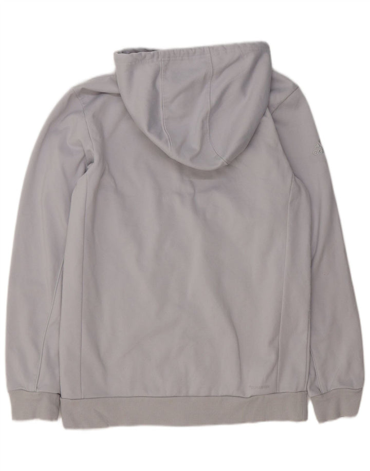 Adidas Herren Zip Hoodie Pullover Mittelgraues Polyester
