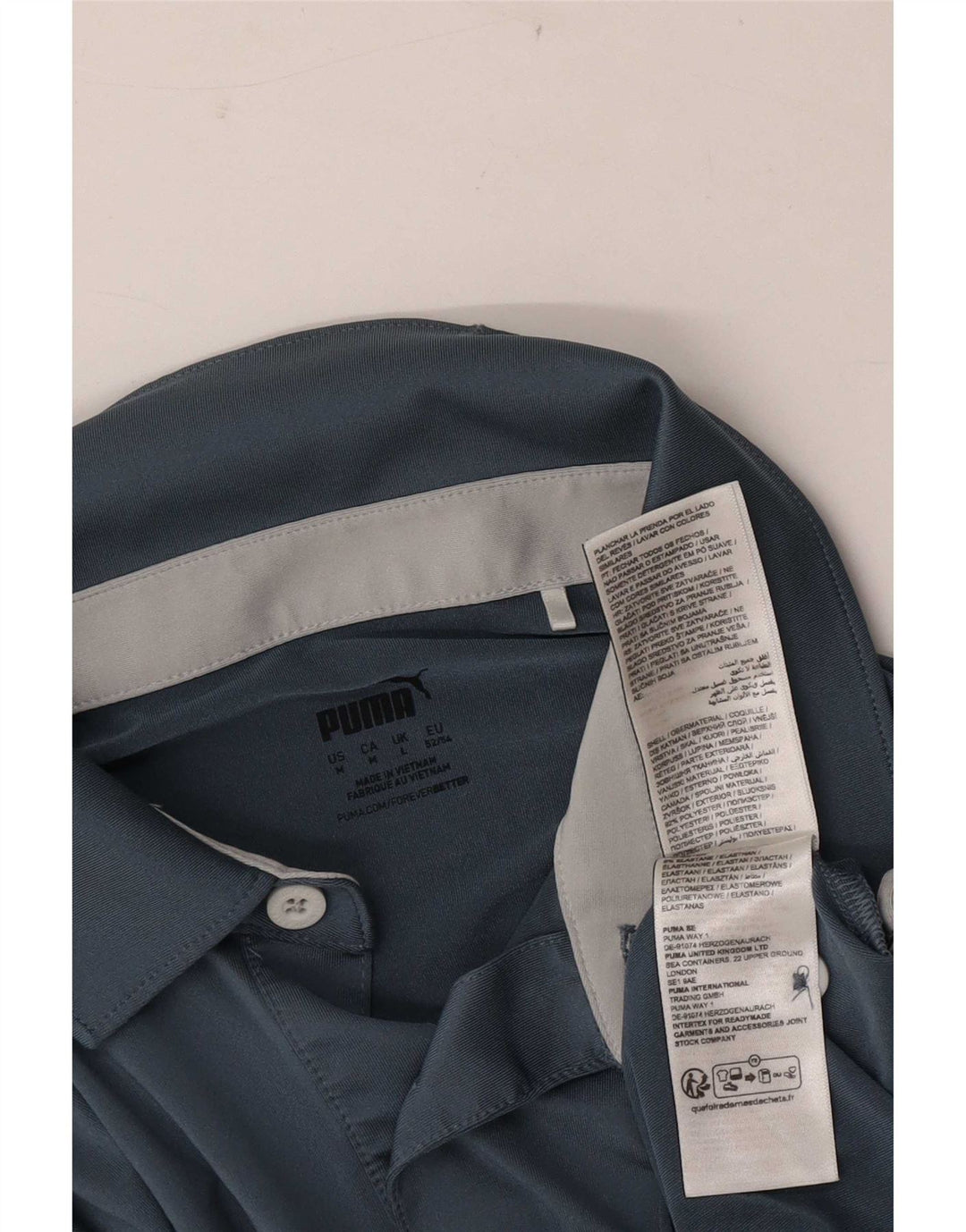 Puma Herren-Poloshirt, groß, marineblau, Farbblock-Polyester