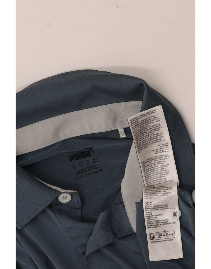 Puma Herren-Poloshirt, groß, marineblau, Farbblock-Polyester