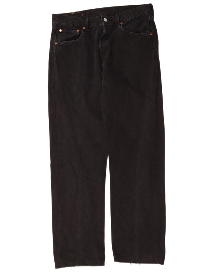 Levi's Damen 501 W32 L29 schwarze Baumwolle