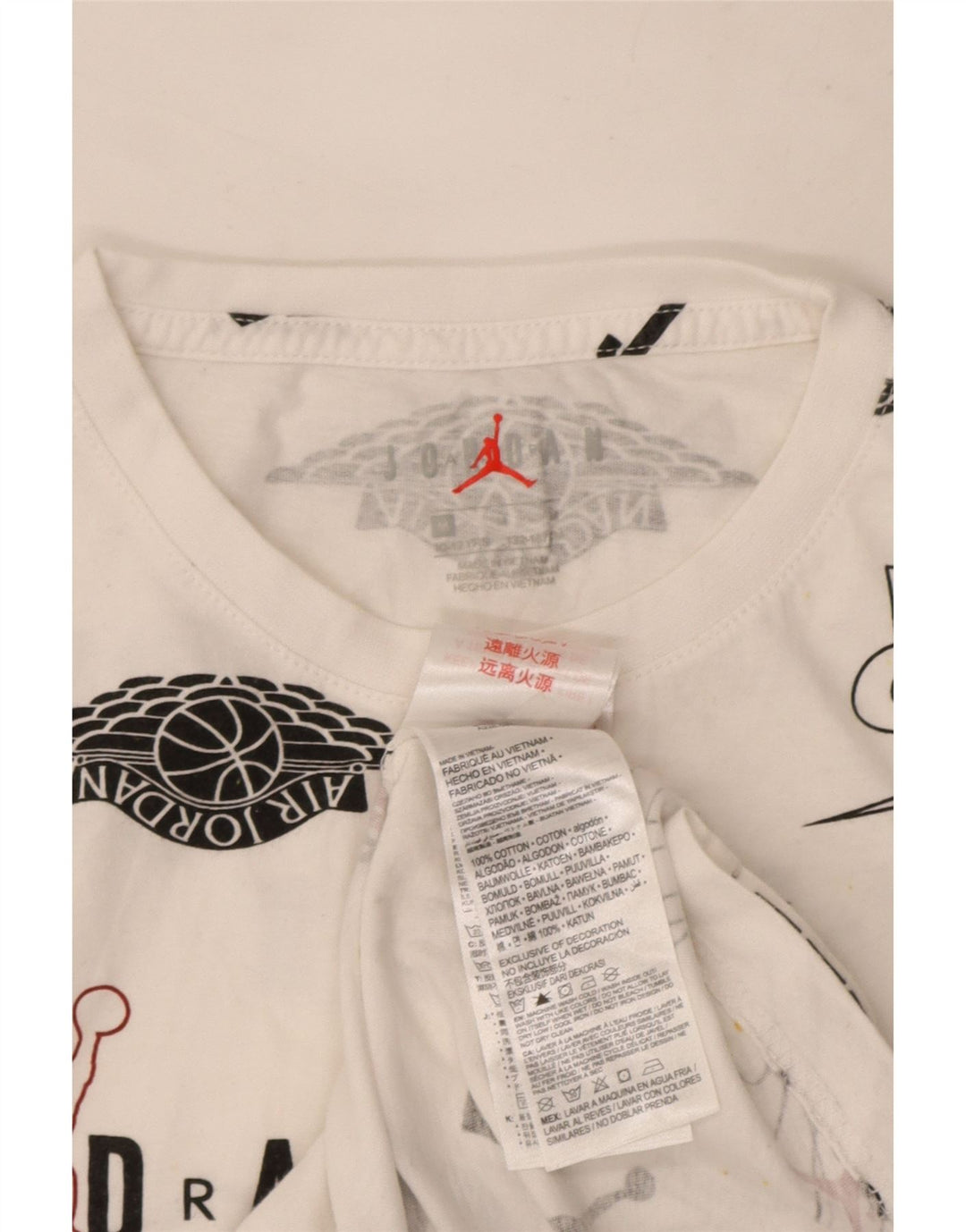 Jordan T-Shirt mit Grafik für Jungen, 10–11 Jahre, mittelweiße Baumwolle